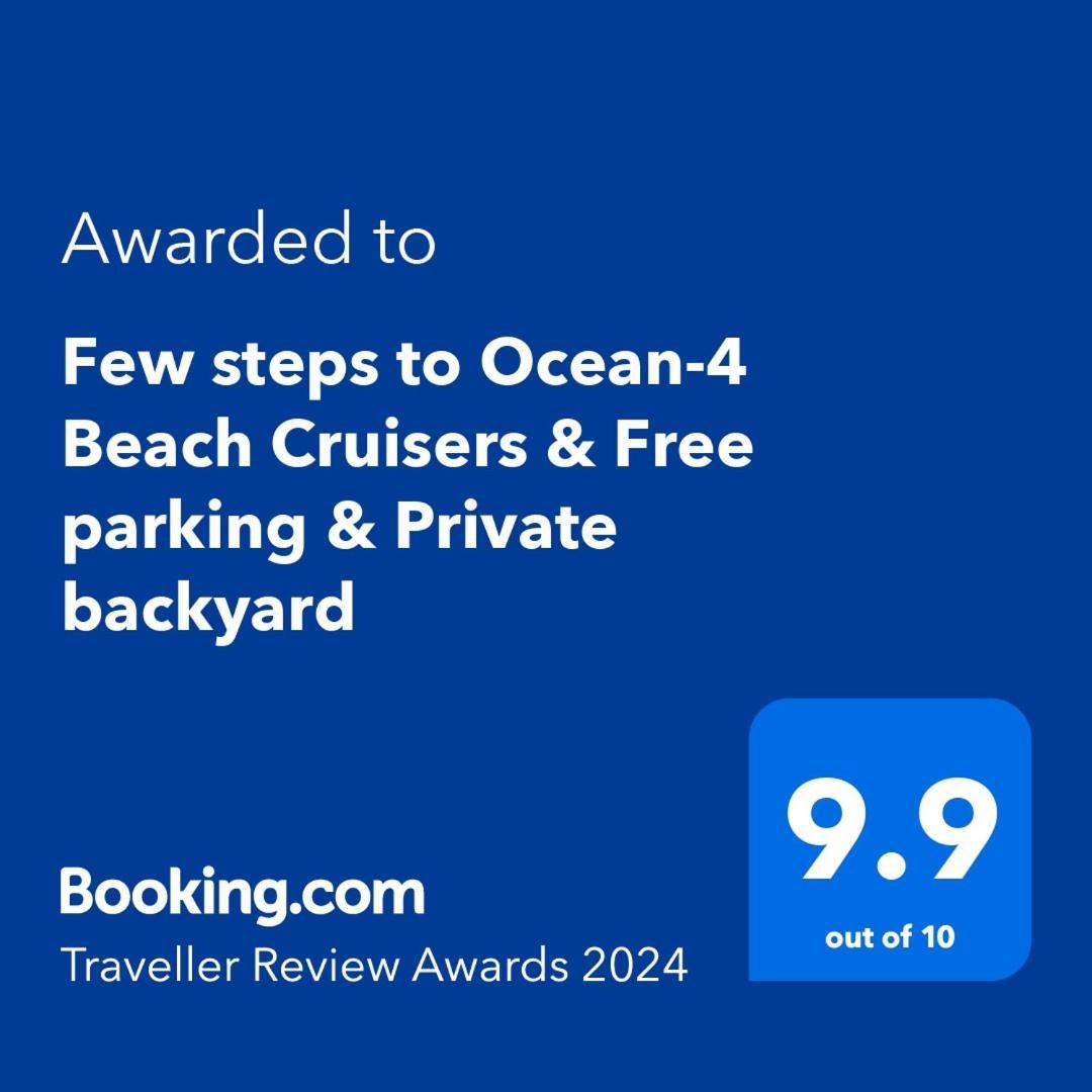 ג'קסונוויל ביץ' Few Steps To Ocean-4 Beach Cruisers & Free Parking & Private Backyard מראה חיצוני תמונה